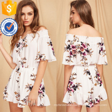 Multicolor Floral Print Tie Front Romper OEM/ODM Manufacture Wholesale Fashion Women Apparel (TA7013J)